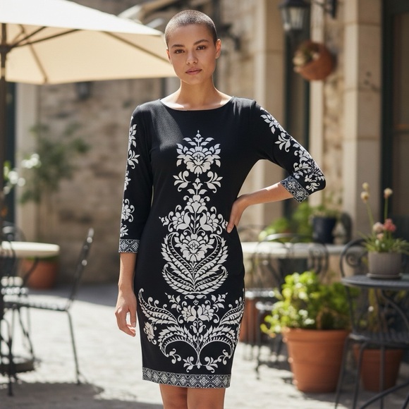 London Times Dresses & Skirts - 🌻 London Times ¾ Sleeve Shift Dress #155